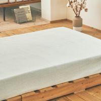 オーガニックコットンタオルシーツ（フラットシーツ）150×260cm 生成